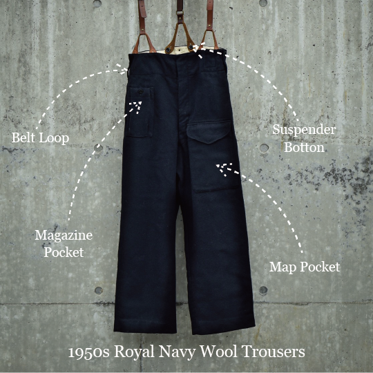Royal Navy wool trousers