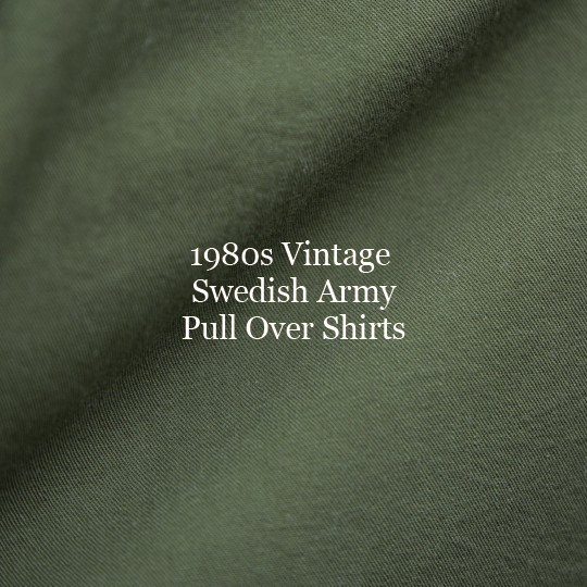 ヴィンテージ】古着好き大定番、スウェーデン軍プルオーバーシャツ 